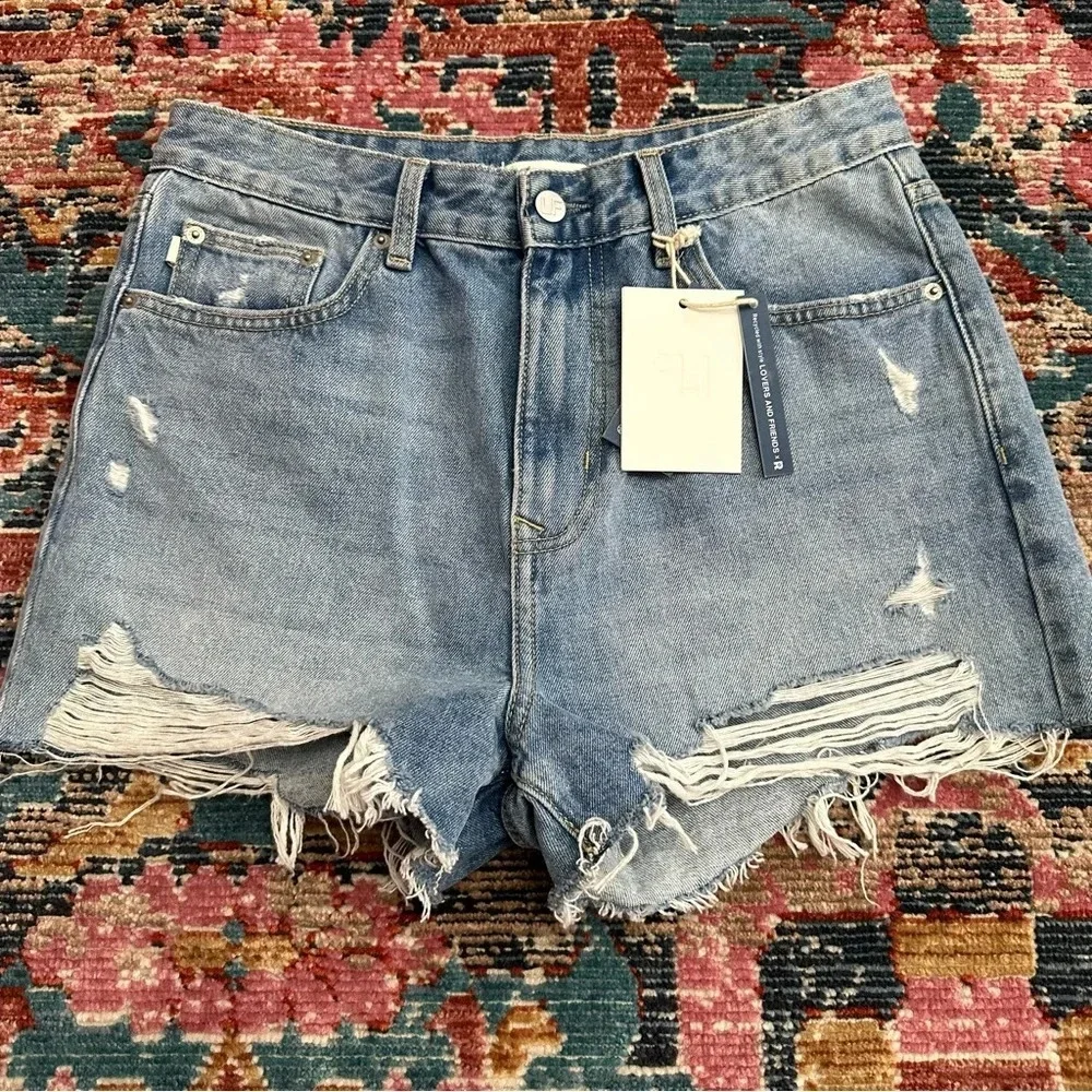 Lovers And Friends Hi Rise Cut Off Jack Shorts NWT Size 29 - Picture 1 of 5